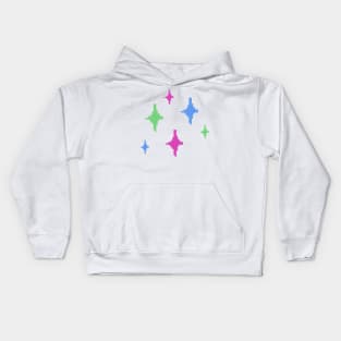 Poly Pride Sparkles Pixel Art Kids Hoodie